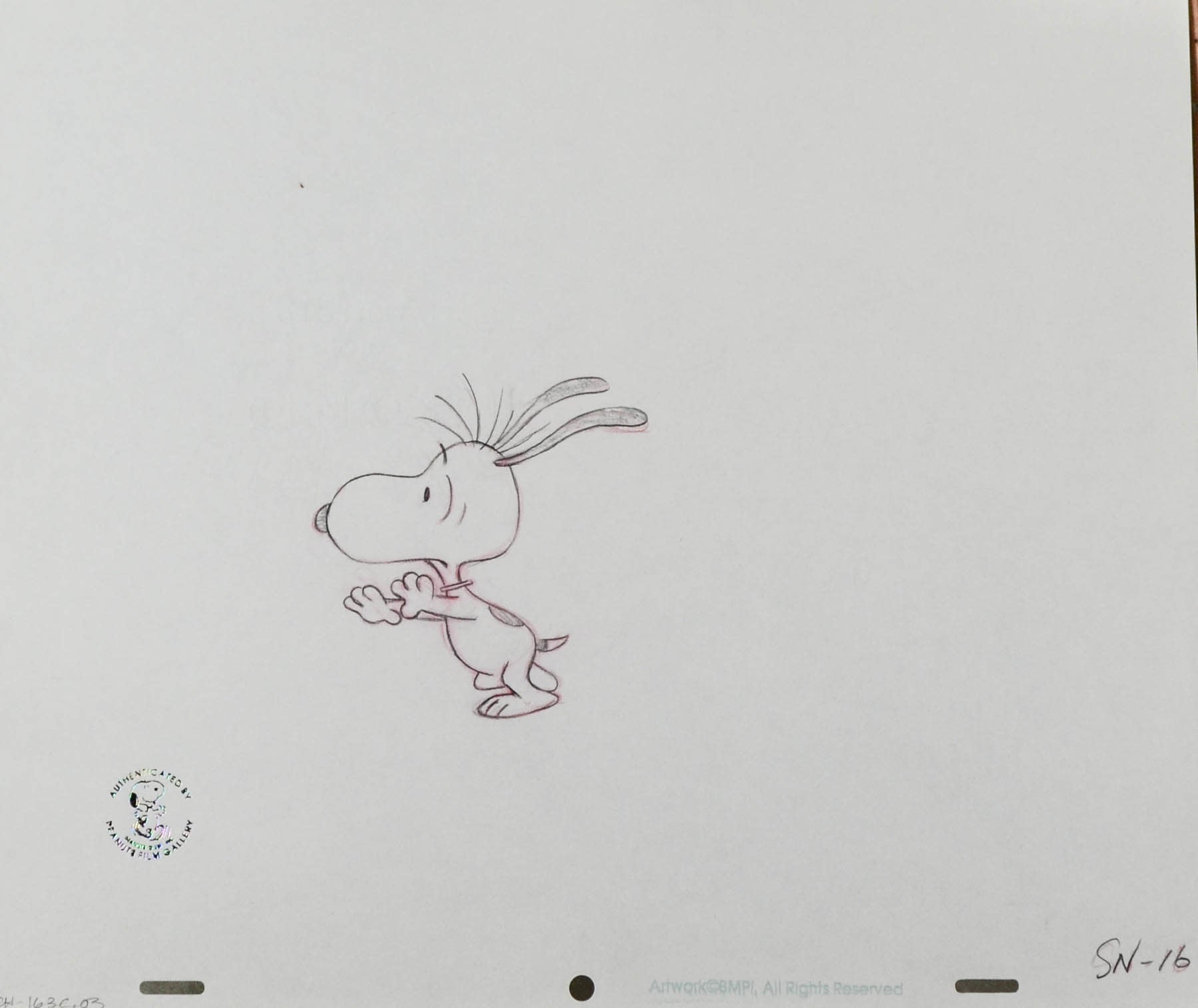 Snoopy Production Drawing